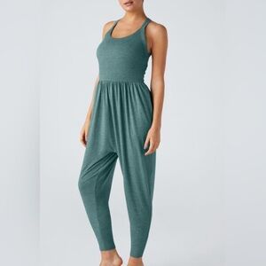 Halara U Neck Pocket Harem Casual Jumpsuit-Easy Peezy Edition Size M NWT 
'
